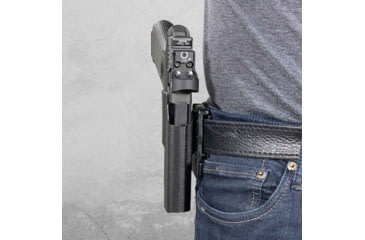 Image of Black Scorpion Outdoor Gear Pro IDPA Competition OWB Holster, Glock 17, 19,19X, 22, 31, 44, 45 w/ X300, Right Hand, Black, HC03-IDPA-GL17X300BKRH