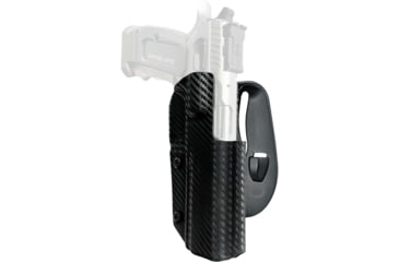 Image of Black Scorpion Outdoor Gear SAR K-12 Sport OWB Kydex Paddle Holster, Right, Carbon Fiber, HC03-PADDLE-SARK12-CFRH