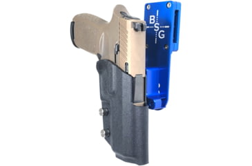 Image of Black Scorpion Outdoor Gear Sig Sauer P320 Compact Pro Heavy Duty Competition Holster, Right Hand, Blue Shell / Black, HCD3-USPSABS-P3204BKRH