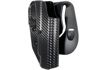 Image of Black Scorpion Outdoor Gear Walther Q5 Match Polyframe OWB Kydex Paddle Holster, Right Hand, Carbon Fiber, HC03-PADDLE-WPPQ5CFRH