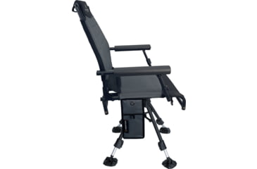 Image of BLACK SIERRA EQUIPMENT Heated HI-LINE Swivel Chair, Gray, HCH-032H-GRY-BSE