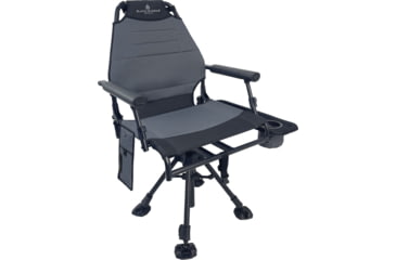 Image of BLACK SIERRA EQUIPMENT Heated HI-LINE Swivel Chair, Gray, HCH-032H-GRY-BSE