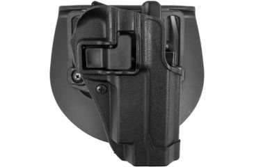 Image of BlackHawk CQC SERPA Holster w/ Belt Loop and Paddle, Right Hand, Black, S&amp;W 5900/4000 Series w TSW, 410510BK-R