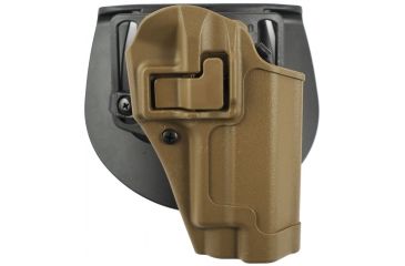 Image of BlackHawk CQC SERPA Holster w/ Belt Loop and Paddle, Right Hand, Coyote Tan, Sig 220/226, 410506CT-R