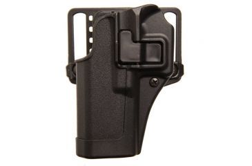 Image of Blackhawk Serpa CQC Concealment Holster with Matte Finish w/Belt Loop and Paddle, Matte Black, Left Hand, Smith &amp; Wesson M&amp;P Shield, 410563BK-L