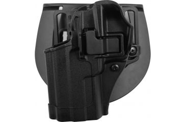 Image of Blackhawk Serpa CQC Concealment Holster with Matte Finish w/Belt Loop and Paddle, Black, Left Hand, SigPro 2022, 410508BK-L