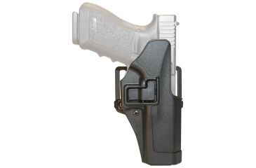 Image of Blackhawk Serpa CQC Concealment Holster with Matte Finish w/Belt Loop and Paddle, Matte Black, Left Hand, Glock 42, 410567BK-L