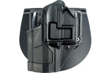Image of Blackhawk Serpa CQC Concealment Holster with Matte Finish w/Belt Loop and Paddle, Black, Left Hand, Walther P99, 410524BK-L