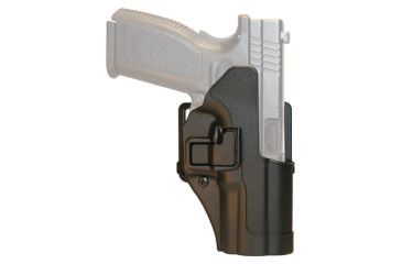 Image of Blackhawk Serpa CQC Concealment Holster with Matte Finish w/Belt Loop and Paddle, Matte Black, Right Hand, Smith &amp; Wesson M&amp;P Shield, 410563BK-R