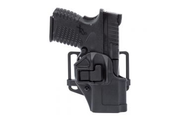 Image of Blackhawk Serpa CQC Concealment Holster with Matte Finish w/Belt Loop and Paddle, Coyote Tan, Right Hand, Springfield XD Compact Or Service Models, 410507CT-R