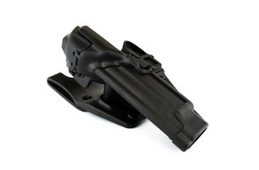 Image of Blackhawk SERPA Level 3 ALS Duty Holster, Left Hand, Black, Matte - Beretta 92/96 w/ or w/o Rails 44H104BK-L