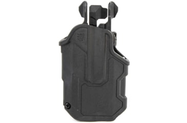Image of BlackHawk T-Series L2C Compact Holsters, Glock 19/Glock 23/Glock 17/Glock 22/Glock 34/Glock 35, Right Hand, Matte Black, Black, 410200BKR
