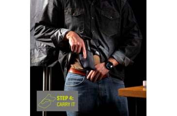 Image of BlackHawk Tecgrip Formlok IWB Moldable Holster, Black Nylon, Sig P320 Compact/M18, Glock 19, S&amp;W M&amp;P Compact 9/40, Sig P229, CZ P10-C, Size 6, Ambidextrous, 40LP06BK