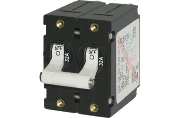 Image of Blue Sea Systems 7295 A-Series Double Pole Toggle - 32A - White 20614