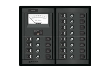 Image of Blue Sea Systems 12 Position Switch CLB + Meter Square