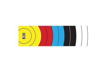 Image of Bohning Arrow Wraps Target Face 7 in, Standard, 13 Pk, Multi-colored, 501041TGT