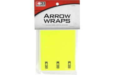 Image of Bohning Arrow Wraps, Standard 5.5 in, Neon Yellow, 13 pack, 1006434