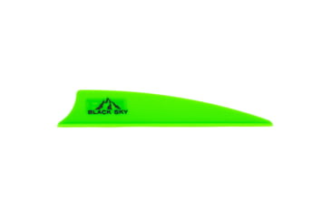 Image of Bohning Black Sky Vane 3 in, Shield Cut 36 Pk, Neon Green, 10911NG3