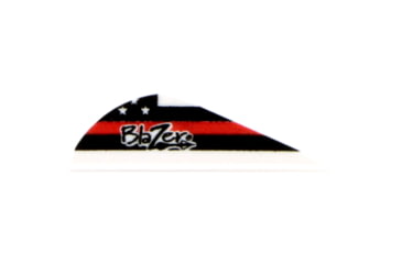 Image of Bohning Blazer Vanes First Responder, 36 Pk, Red/Black, 10831FR2