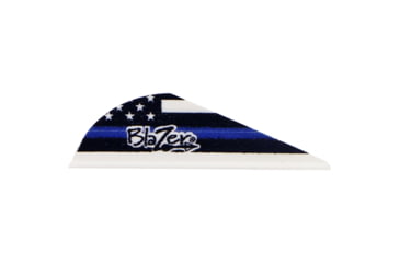 Image of Bohning Blazer Vanes Law Enforcement, 36 Pk, Black/Blue, 10831LE2