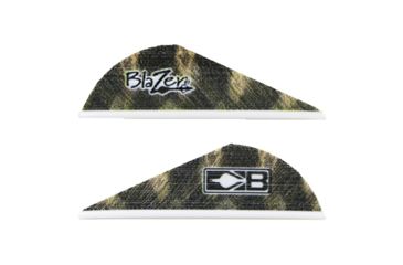 Image of Bohning Blazer Vanes Barred Feather, Black, Pack of 36, 10831BF