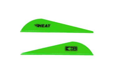 Image of Bohning Heat Vanes, Neon Green, Pack of 36, 101036NG