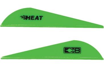 Image of Bohning Heat Vanes, Neon Green, Pack of 36, 101036NG