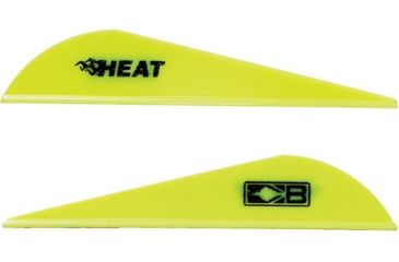 Image of Bohning Heat Vanes, Neon Yellow, Pack of 36, 101036NY