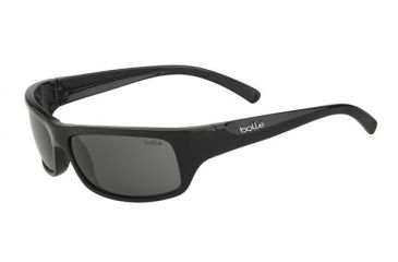 Image of Bolle Fierce Single Vision Prescription Sunglasses, Shiny Black / Purple Frame-11939SV
