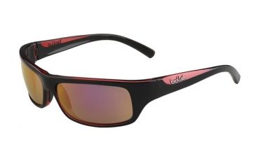 Image of Bolle Fierce Single Vision Prescription Sunglasses, Shiny Black / Rose Frame-11942SV