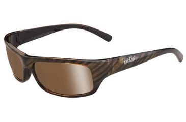 Image of Bolle Fierce Single Vision Prescription Sunglasses, Shiny Brushed Brown Frame-11943SV