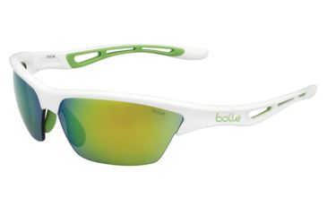 Image of Bolle Tempest Progressive Prescription Sunglasses, Shiny White Green Edge Frame-11819PR