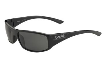 Image of Bolle Weaver Single Vision Prescription Sunglasses, Shiny Black Frame, Polarized, 11934SV