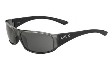 Image of Bolle Weaver Single Vision Prescription Sunglasses, Shiny Black Frame-11932SV