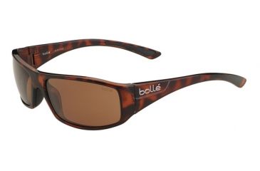 Image of Bolle Weaver Single Vision Prescription Sunglasses, Shiny Tortoise Frame-11933SV