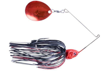 Image of Booyah J.C. Covert Spinnerbait, 1/2oz, Red Black Night Time, BYCVS12RBC732
