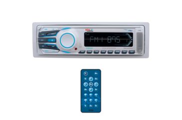 Image of Boss Audio Marine Single Din Mechless MP3/AM/FM Receiver, White MR1306UA