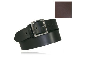 Image of Boston Leather 1 3/4 Garrison Stretch Belt, Brown - 6505E-BRN-1-26-BLK