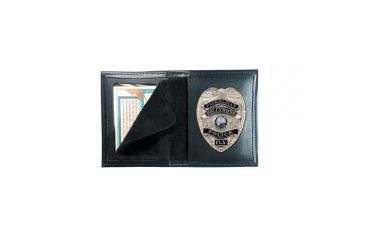 Image of Boston Leather Book Style Badge Case With B1990 - 100-S-B1990