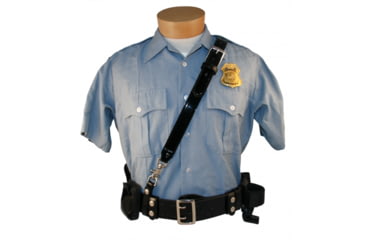 Image of Boston Leather Sam Browne Shoulder Strap - 6511-BRN-3-GLD