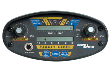 Image of Bounty Hunter Quick Draw II Metal Detector with Carry Bag &amp; Pin Pointer, Black &amp; Red QD2GWP