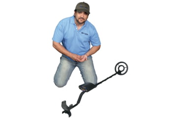 Image of Bounty Hunter Quick Draw II Metal Detector with Carry Bag &amp; Pin Pointer, Black &amp; Red QD2GWP