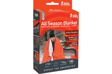 Image of SOL All Season Waterproof and Windproof Emergency Shelter Blanket 80 inches x 64 inches