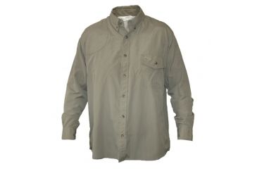 Image of Boyt Harness Mens Hu152 Long Sleeve Mesh Back Quick Dry Shirt, Khaki, 2X 43128