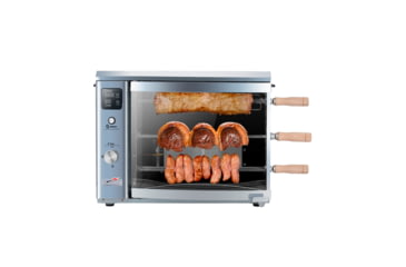 Image of BRAZILIAN FLAME 03-LX Red Gas Rotisserie 3 Skewer Grill, Red, BG-03LX Red