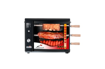 Image of BRAZILIAN FLAME 03-LX Black Gas Rotisserie 3 Skewer Grill, Black, BG-03LX Black