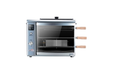 Image of BRAZILIAN FLAME 03-LXK Silver Gas Rotisserie 3 Skewer Grill, Silver, BG-03 LXK Silver