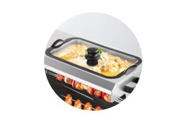 Image of BRAZILIAN FLAME 03-LXK Silver Gas Rotisserie 3 Skewer Grill, Silver, BG-03 LXK Silver