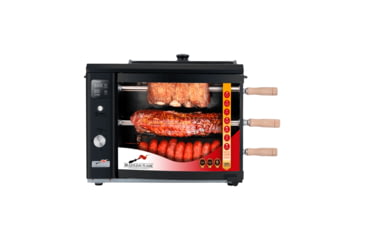 Image of BRAZILIAN FLAME 03-LXK Black Gas Rotisserie 3 Skewer Grill, Black, BG-03 LXK Black