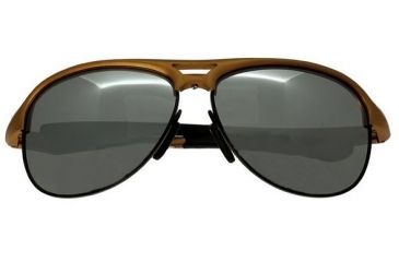 Image of Breed Jupiter Sunglasses, Orange Titanium Frame, Black Lens BSG019OG